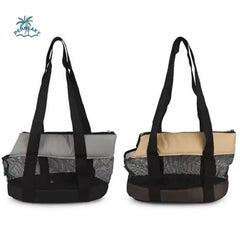 Practical Oxford Cloth Pet Carrier Black Foldable Pet Bag Breathable Lightweight Pet Backpack Hiking Trip