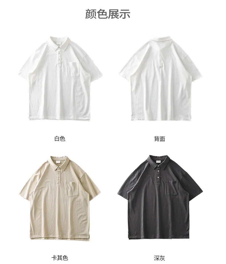 Heavyweight Cotton Pocket Summer Polo