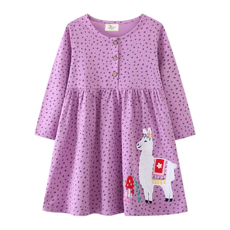 Butterfly Polka Princess Girls Dress