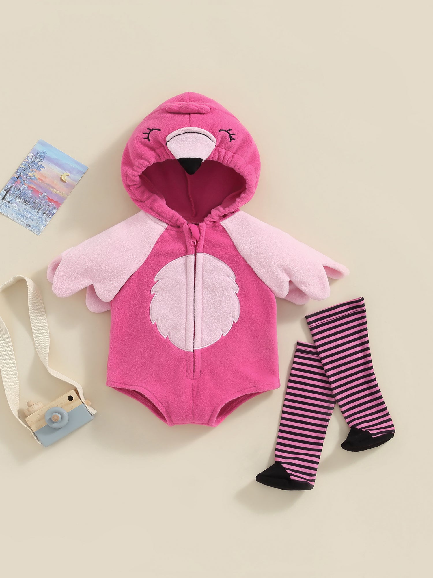 Unicorn Hooded Romper Socks Set