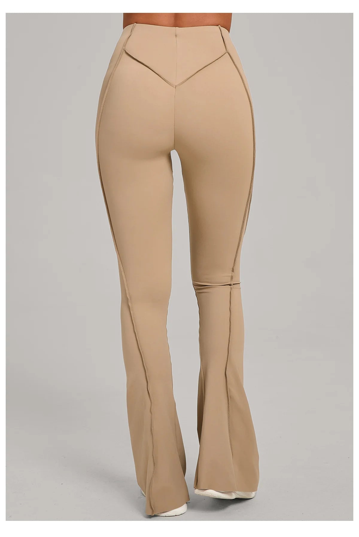 Gym Workout Women's Wide-Leg Tight-Fitting Hip-Lifting Yoga Flared Pants Dance High-Waist Flared Casual Outdoors Sports Trousers