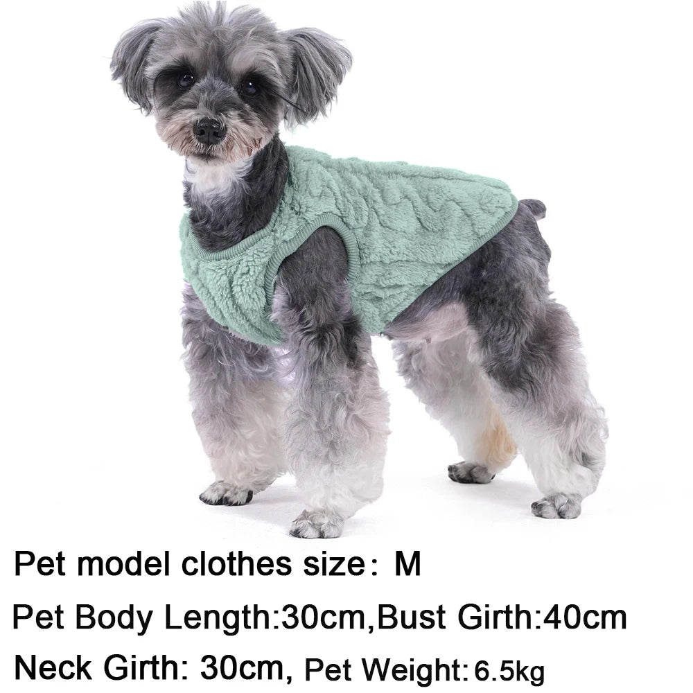 Soft Fleece Pet Vest Swater for Small Dogs Cats Autumn Winter Warm Puppy Clothes Pullover Chihuahua Rabbit Costume Pet Apparel