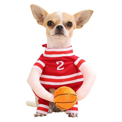 Basketball Costumes Dog Cat Pet Clothes Cute Puppy Sport Costume for Small Dogs Kitten Party  Ball Uniform Apparel