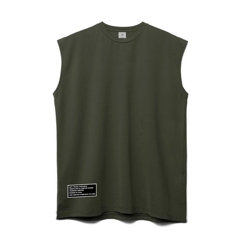 Gym Bodybuilding Tank Tops Mens Fitness Training Sleeveless Shirt Workout Muscle Vests Mesh Breathable Quick Dry Loose Singlets