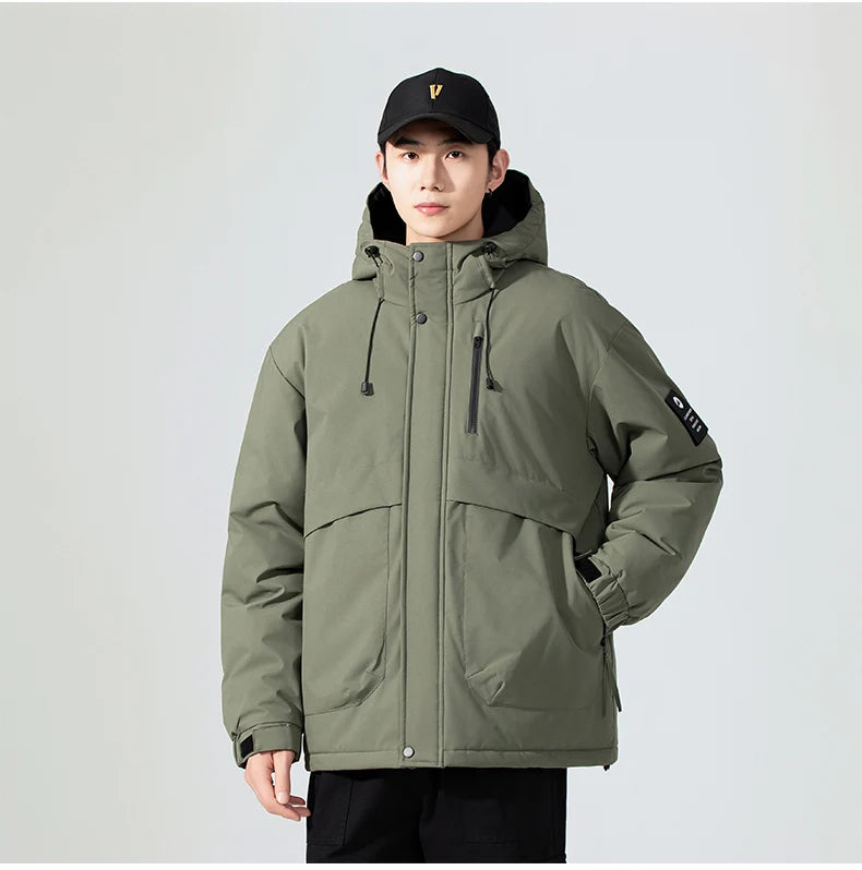 Thick Hooded Hiking Jacket