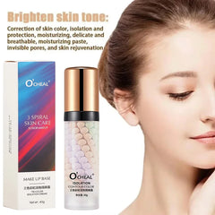 Makeup Primer Breathable BB Cream Not Sticky Face Foundation Intensive Moisturizes Provide Deep Moisture Helps Brighten Skin