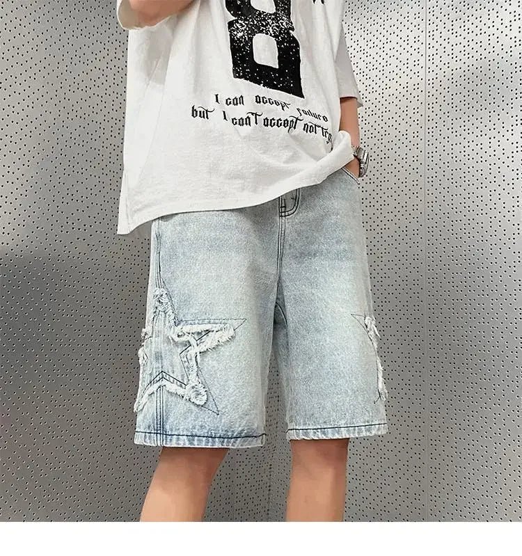 Retro High Street Denim Shorts