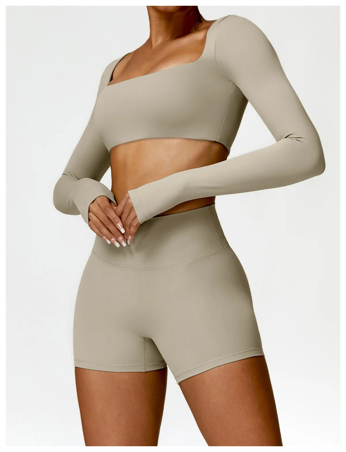 Summer 2PCS Yoga Suit Sports Set Women Quick-Dry Gym Set Women Tracksuit Running Workout Long Sleeve Sports Shirt Yoga Clothing