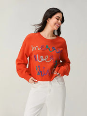 Snowflake Knit Pullover