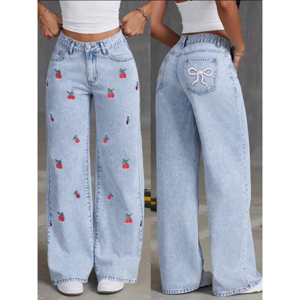 Vintage Wide Leg Street Jeans