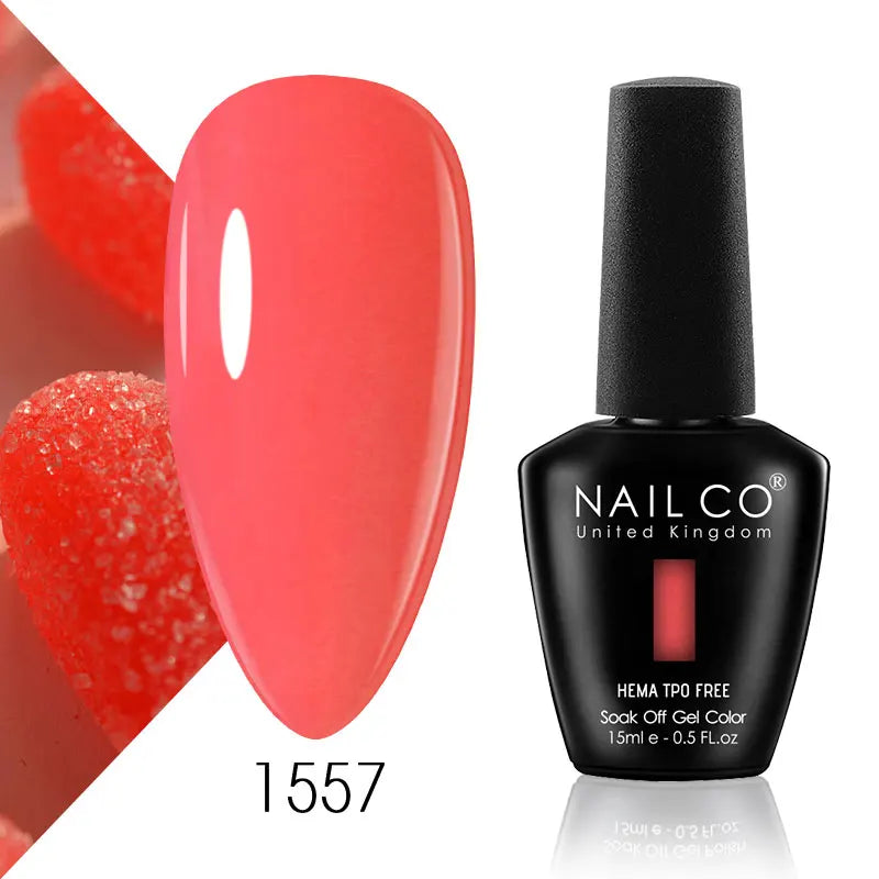NAILCO 15ml Nail Gel Polish Semi Permanent UV Varnish Nails Art Gel Vernis Manicure TOP BASE Nails Products Supplies Equipment