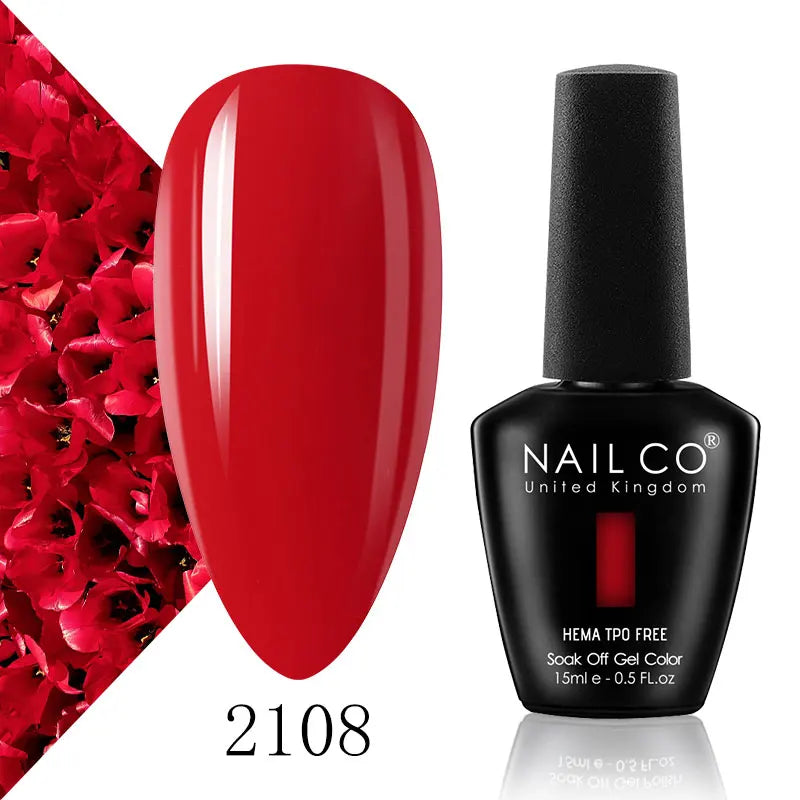 NAILCO 15ml Nail Gel Polish Semi Permanent UV Varnish Nails Art Gel Vernis Manicure TOP BASE Nails Products Supplies Equipment