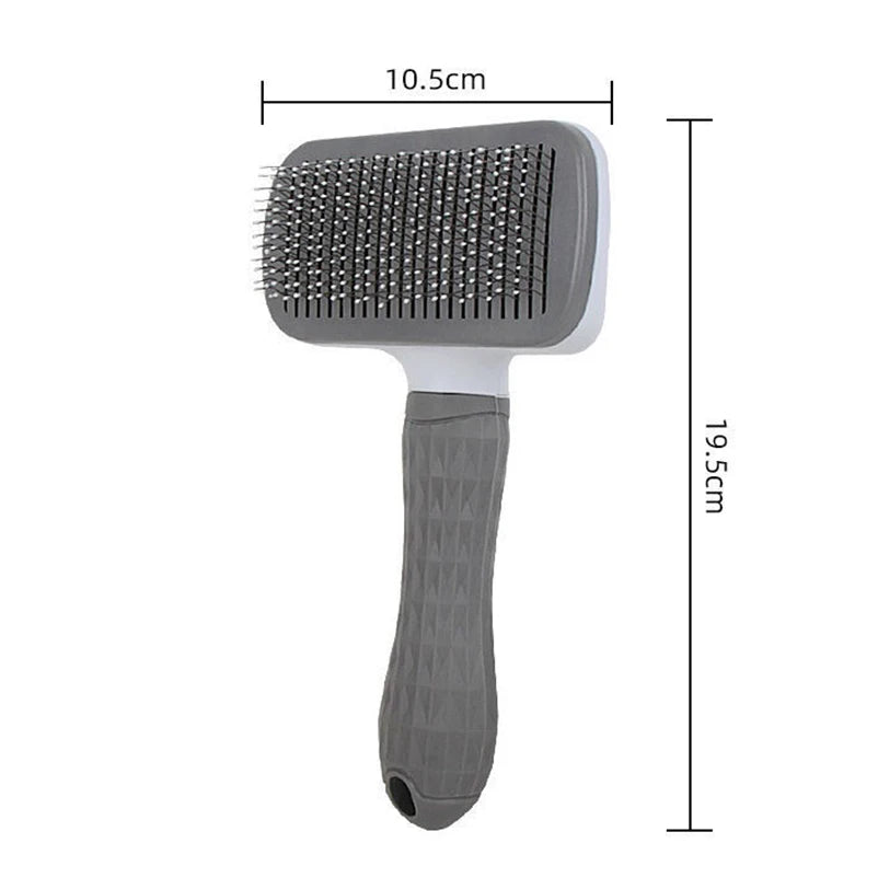 Pet massage comb, fur grooming brush, easily remove shedding undercoat of cats and dogs with one click
