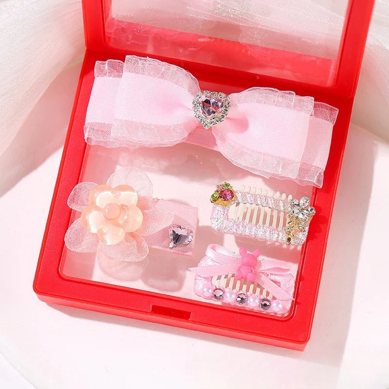 Pet Hairpin Original Pink Pet Accessories Headdress Yorkshire Hairpin Marzis Hair Accessories Dog Accessories