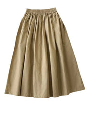 TITLE: Chic High Waist Pleated Skirt