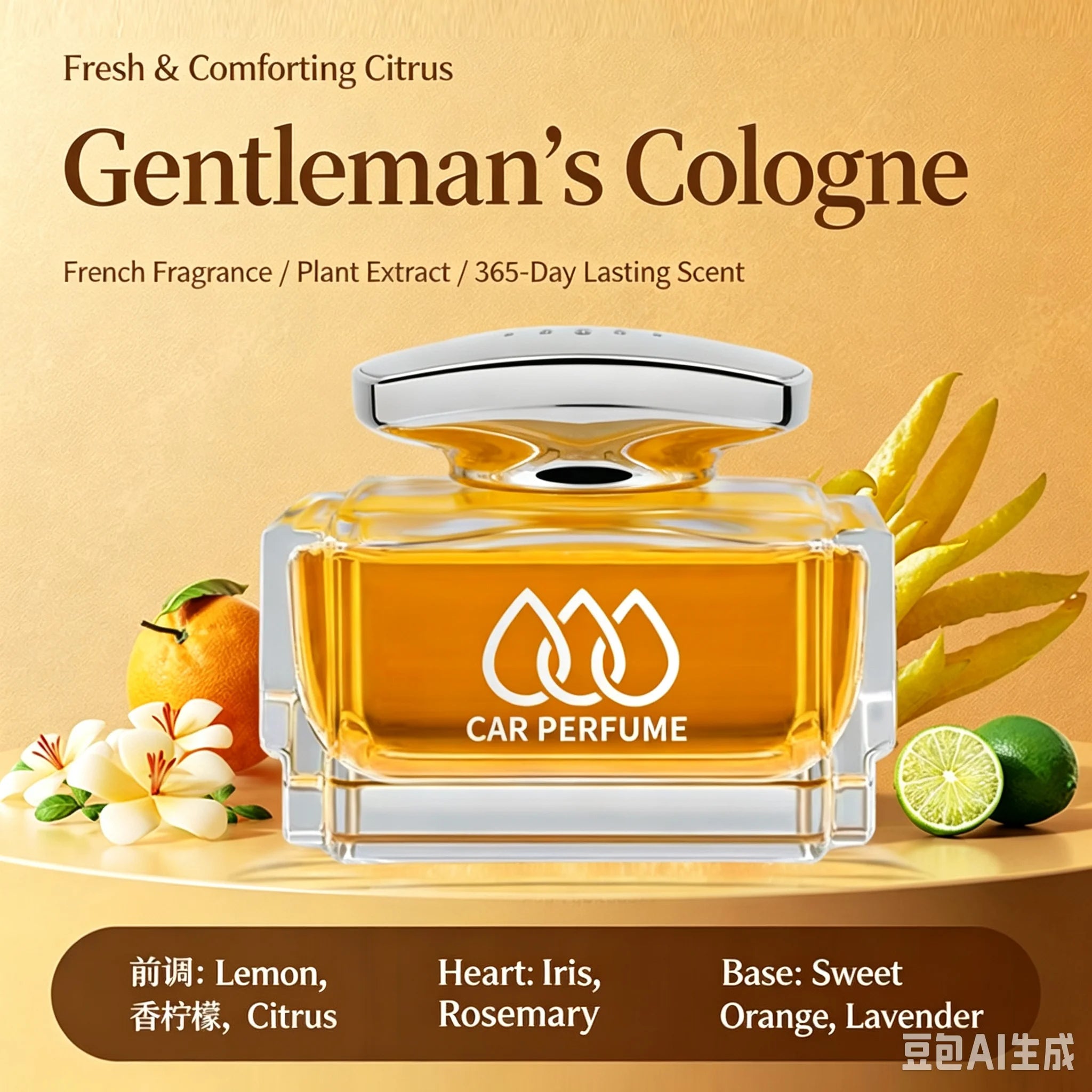 Car Perfume, Car Aromatherapy Ornament, High‑End Long‑Lasting Light Fragrance, Men‑Special Car Decoration, Refreshing Cologne
