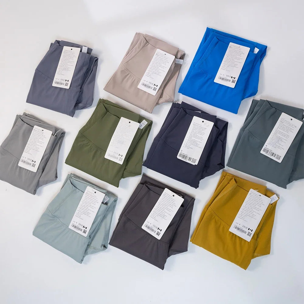 2026 Yoga clothes with high elasticity, no awkward lines, cropped pants, quick drying, women's hip lifting, tight pants