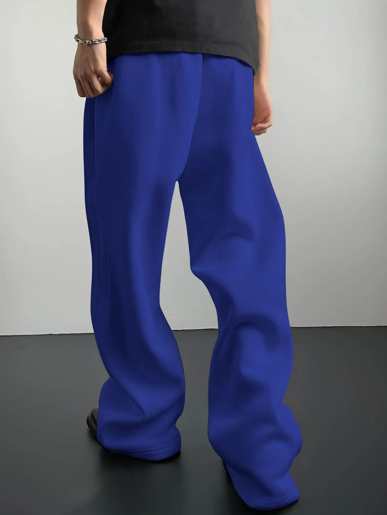 2026 New Straight Spring Autumn Joggers Men Jogging Sweatpants Sportswear Knit Tracksuit Sports Pants Trousers Wide Leg Clothing