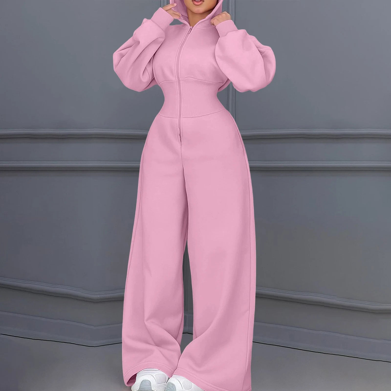 Casual Hooded Winter Jumpsuit