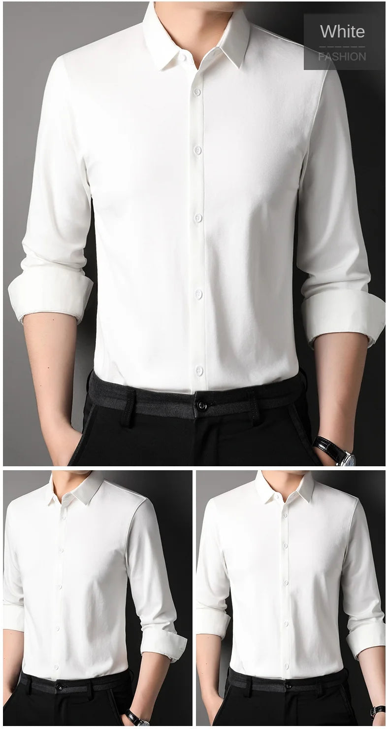 Mulberry Silk Blend Slim Shirt