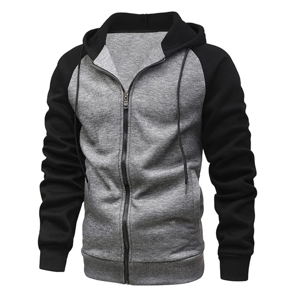 Men’s Fleece Zip-Up Hooded Sweatshirt