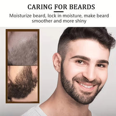 【Moisturizing and Oil-Controlling for All Seasons, Instantly Moisturizes and Softens】1.01 oz Men's Beard Care Oil: Use Once to Make Beard Smooth, Strong, Nourish the Roots, Provide Long-Lasting Hydration, and Leave a Last