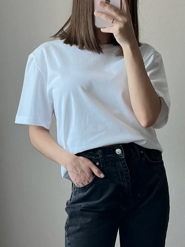 Soft Loose Cotton Summer Tee