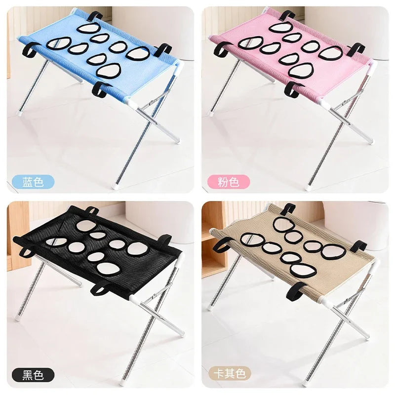Pet Grooming Bed Portable Detachable Pet Bath Hammockstand Soft Breathable Mesh Support Rack Pet Drying For Cats And Small Dogs