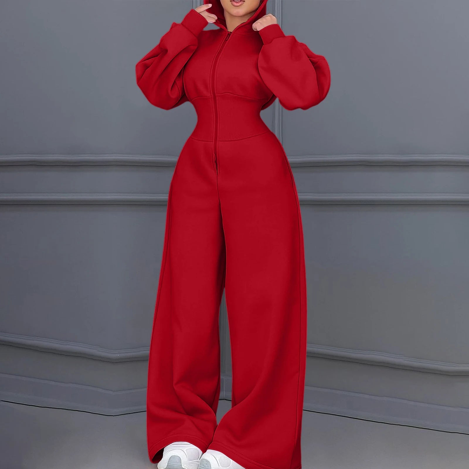 Casual Hooded Winter Jumpsuit