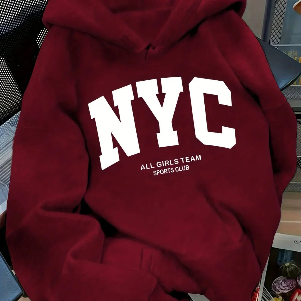 New York Team Navy Blue Zip Hoodie (Fall/Winter)