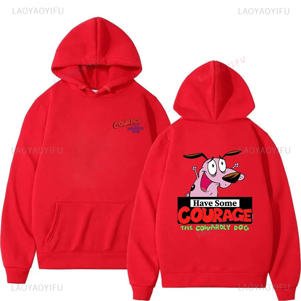 Vintage Cartoon Drop Shoulder Hoodie