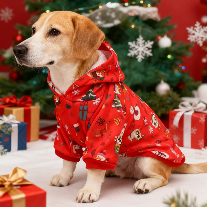 Festive Pet Christmas Holiday Hoodie