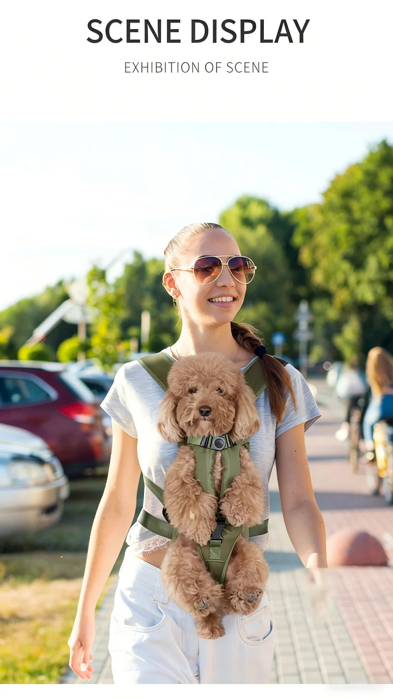 Pet Bag Outdoors Carrying Front-Hugging Large Dog Backpack Convenient Carrying Bag