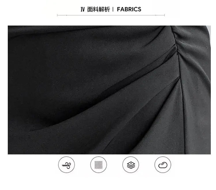 Sleek Pleated High Waist Skirt