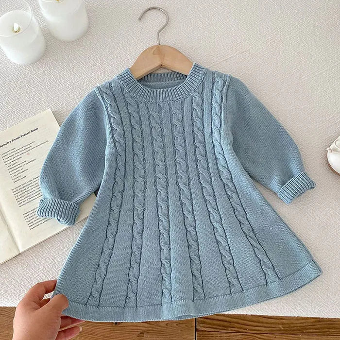 Knitted Princess Party Girls Dress