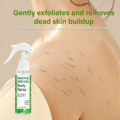 Salicylic Acid 0.5% Body Spray with Glycolic Acid and Panthenol – Korean Skincare Formula for Rough, Bumpy.