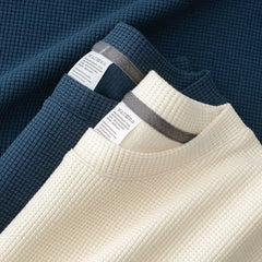 Summer Waffle Knit Casual Tee