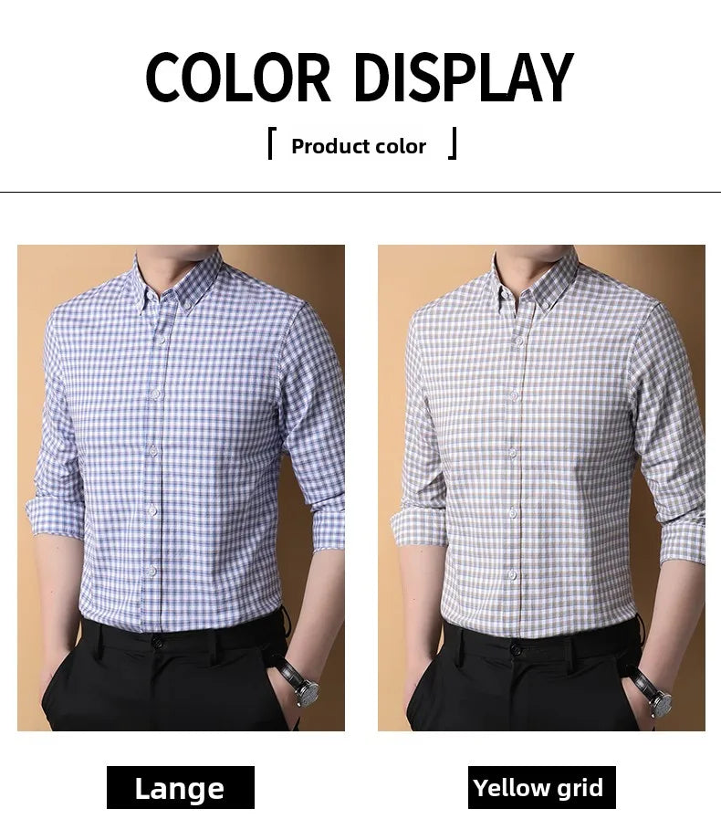 Premium Cotton Checkered Slim Shirt