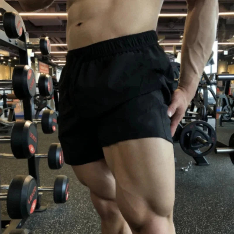 Summer Casual Shorts Men Breathable Beach Shorts Ice Silk Comfortable Fitness Basketball Sports Short Pants Male Running Shorts
