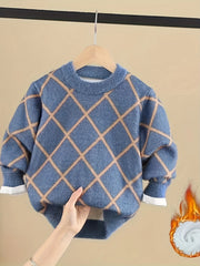 Warm Fleece Lined Boys Sweater