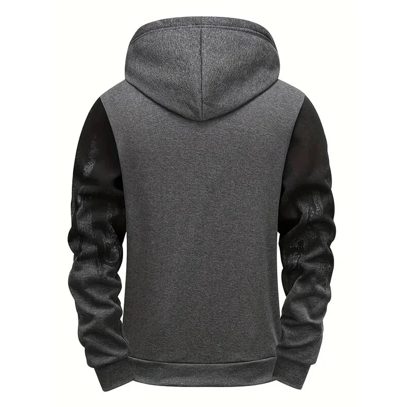 Men's Hoodie High Quality Hooded Long Sleeve Ink-splashed Sweatshirt Autumn Winter Daily Casual Sporty Jogging Fashion Outwear