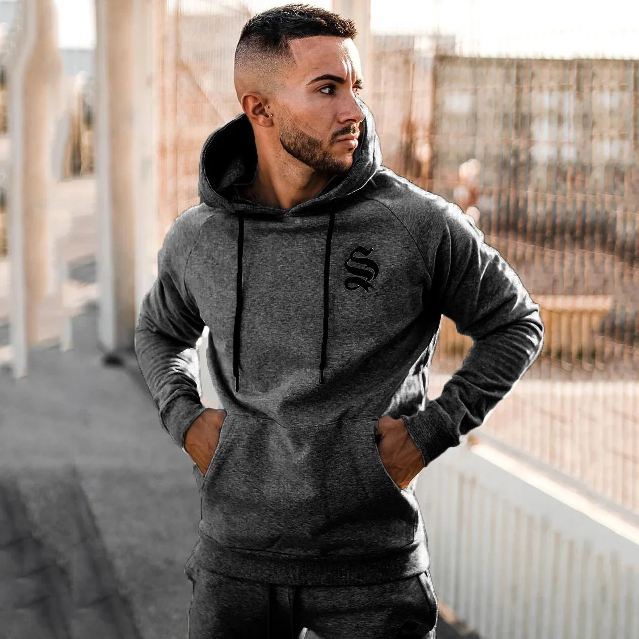 Hoodie Men Spring and Autumn Coat Pullover Slim Fit for Men Workout Jogger Casual Fashion Clothing