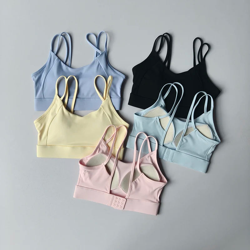 High Support Sports Bra for Women Maximum Impact Racerback Workout Top Moisture-Wicking Running Fitness Bra