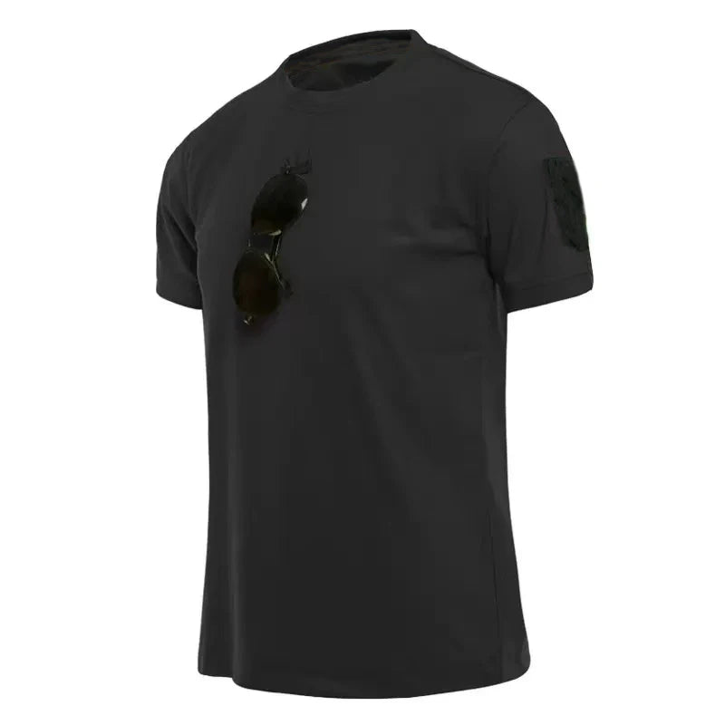 Mens Summer T-shirt Male Camping Hiking Trekking Tops Training Running Climbing Gym Breathable Pullover Casual Cargo Shirts