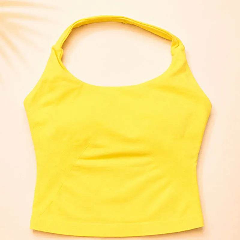 Women Seamless Yoga Set Halter Sports Bra Scrunch Butt Shorts 2 Piece Gym Workout Fitness Activewear High Waist Athletic Outfit