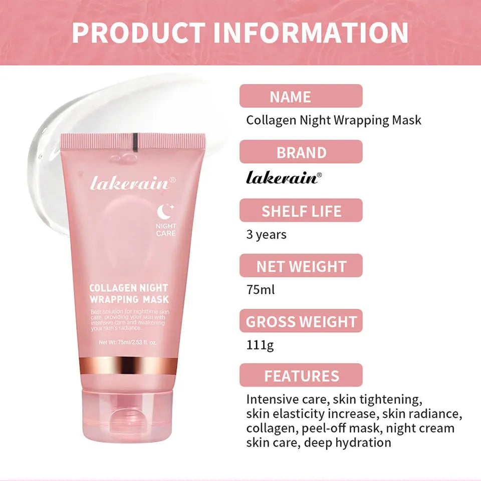 Skincare Koreans Originales Deep Collagen Mask Peel Off Mask Facial mask soluble collagen hydration tightening Night cream skin