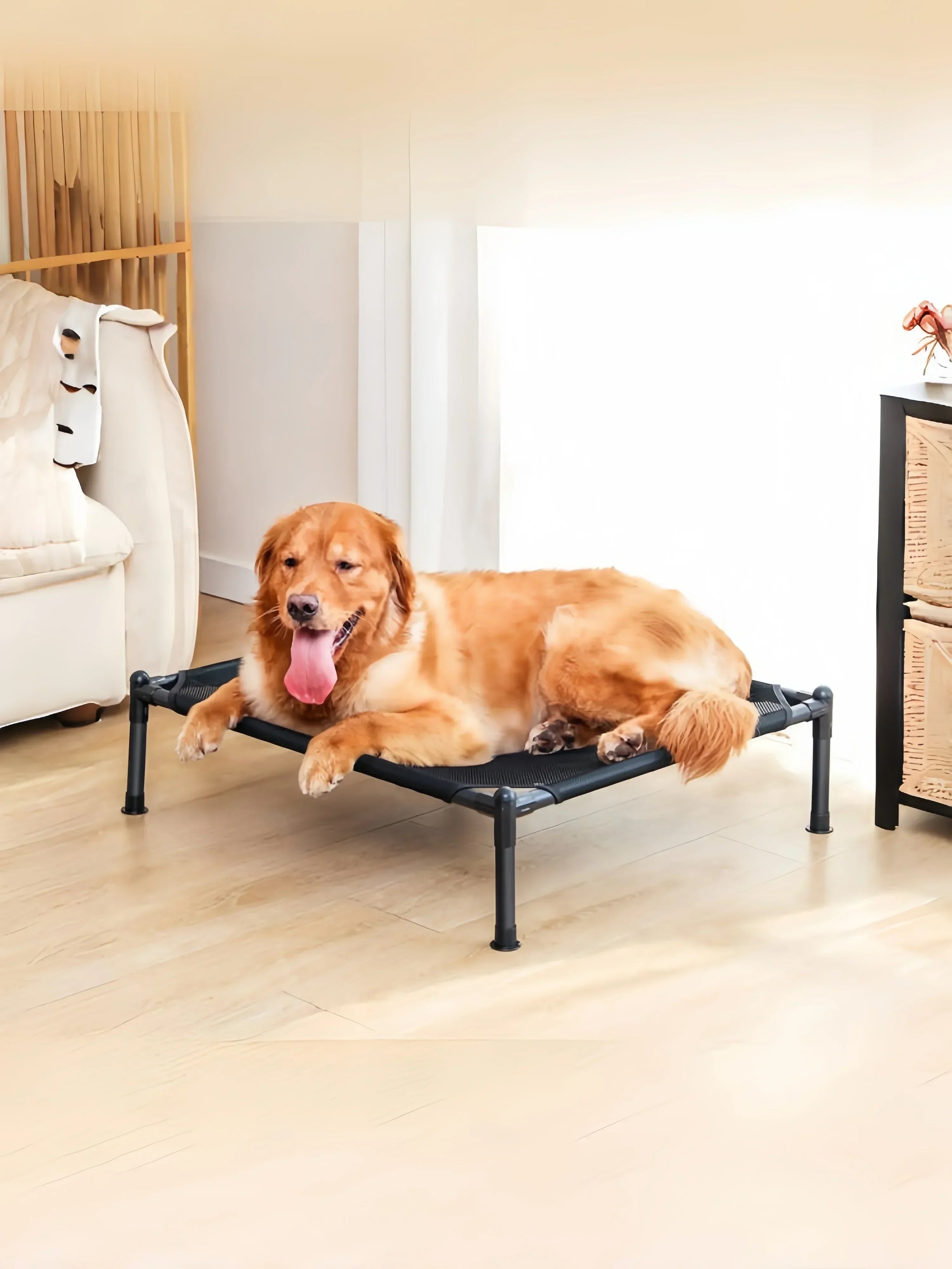Elevated Pet Bed Dog Cat  Folding Pet Camping Bed Cat Dog House Portable Removable Washable Four Seasons Cats Kennel Puppy Beds