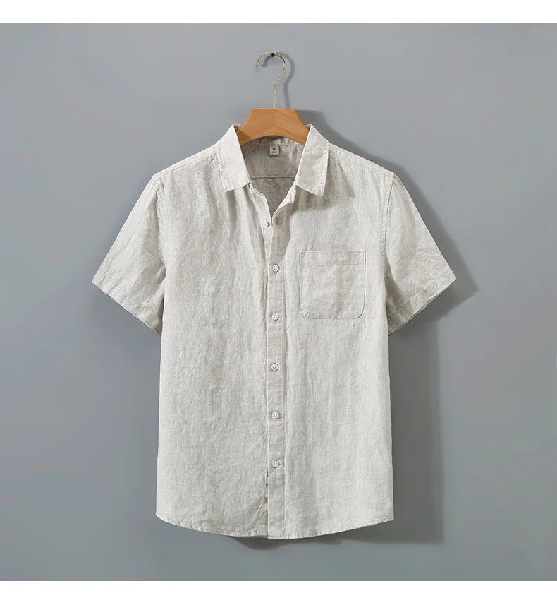 Solid Loose Short Sleeve Shirt
