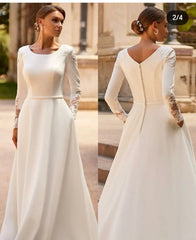 Elegant Lace Long Sleeve Wedding Dress