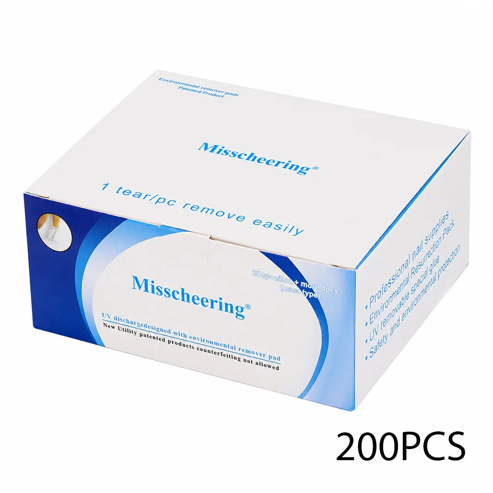 Nail Polish Remover Pads 50/100/200pcs Quick Nail Polish Remover Wipes Individually Wrapped Professional Manicurist Remover Tool